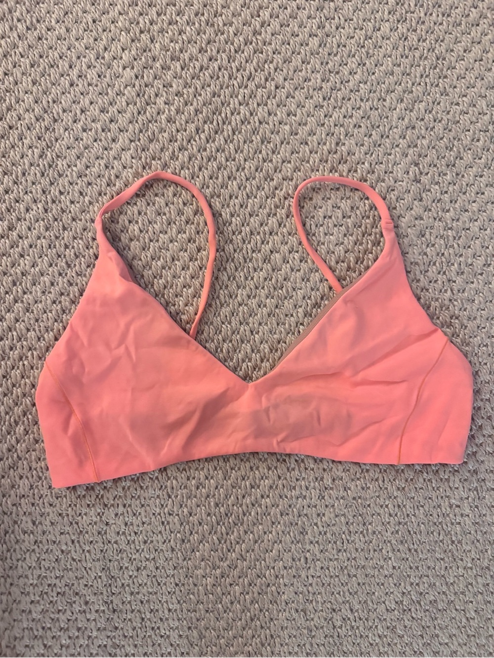 Left on Friday Coral bikini top